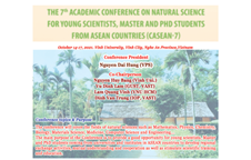 Hội nghị khoa học tự nhiên lần thứ 7 dành cho các nhà khoa học trẻ, thạc sĩ và nghiên cứu sinh các nước ASEAN (CASEAN - 7) tổ chức tại Trường Đại học Vinh