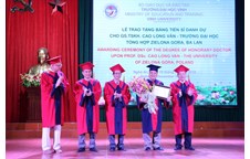 Lần đầu tiên Trường Đại học Vinh trao bằng Tiến sĩ danh dự