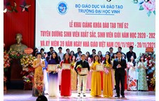 Khai giảng khóa đào tạo thứ 62; Tuyên dương sinh viên xuất sắc, sinh viên giỏi năm học 2020 - 2021 và Kỷ niệm 39 năm Ngày Nhà giáo Việt Nam 20/11